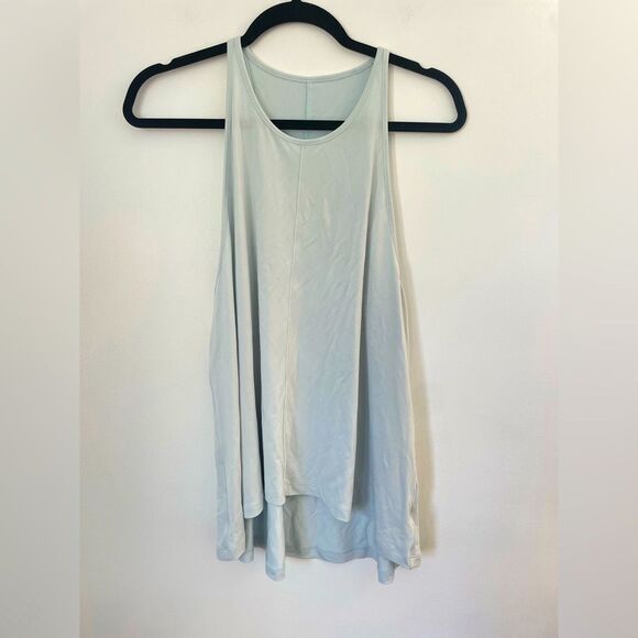 Lululemon top womens green gray activewear tank top size large - Picture 1 of 5